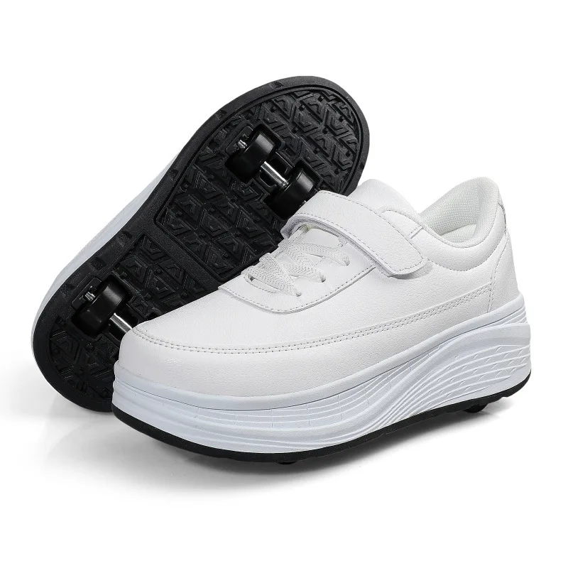 Vierwielige scooterschoenen Rolschaatsen voor kinderen en tieners Volwassen Universele ondersteuning Rolschoenen Sport Entertainment