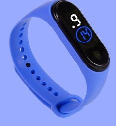 Top sport vandtæt herreur led digital ur kvinder børn fitness armbåndsur touch screen silikone rem ur til børn: M4-4