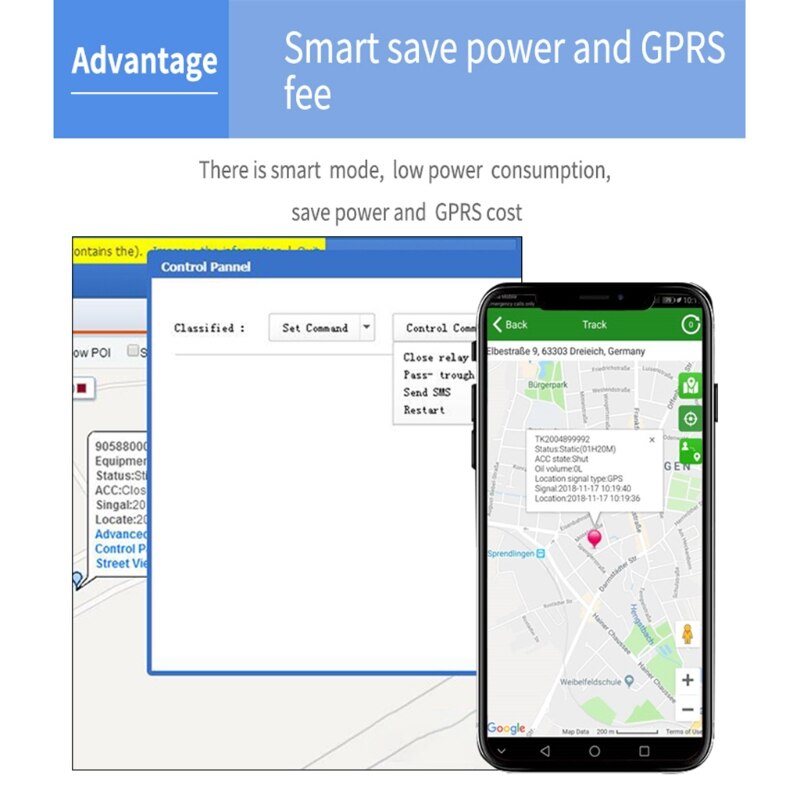 Voertuig vrachtwagen tracker anti-verlies gps/gprs/gsm monitoring systeem locator gratis app  r2jb