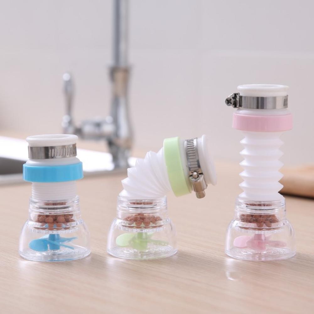 Purificador de agua retráctil giratorio de ducha de agua para ahorro de agua para el hogar con compartimento de piedra Maifan con filtro de presión Sp