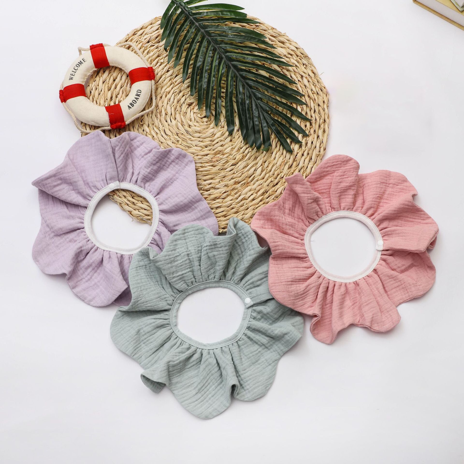 Elinfant 3 stücke einstellen Baumwolle Blick Fütterung Blume Lätzchen Modische Kleinkind Baby sabbern Lätzchen