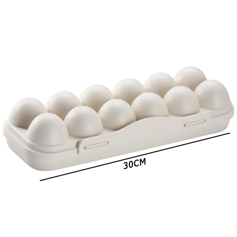 Boîte de Rangement d'emoufs en Plastique, Conteneur Antichoc, pour Réfrigérateur, Camping, Pique-nique, Randonnée, Voyage, 12 Grilles: XXL / Rouge