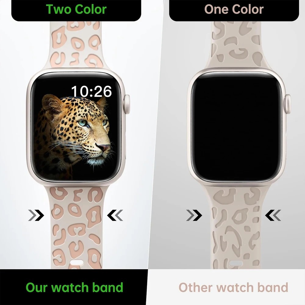 Correa para Apple Watch 10 Band 40mm 44mm 42mm 45mm 41mm 49mm 38mm Correa grabada de silicona serie 8 9 7 SE 6 5 ultra 2 3