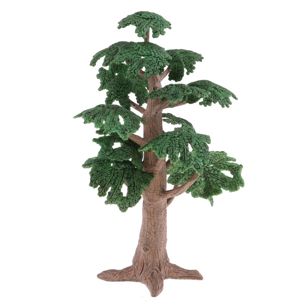 10cm -24cm Height Plastic Model Tree Garden Diorama Landscape Green Layout: 24cm