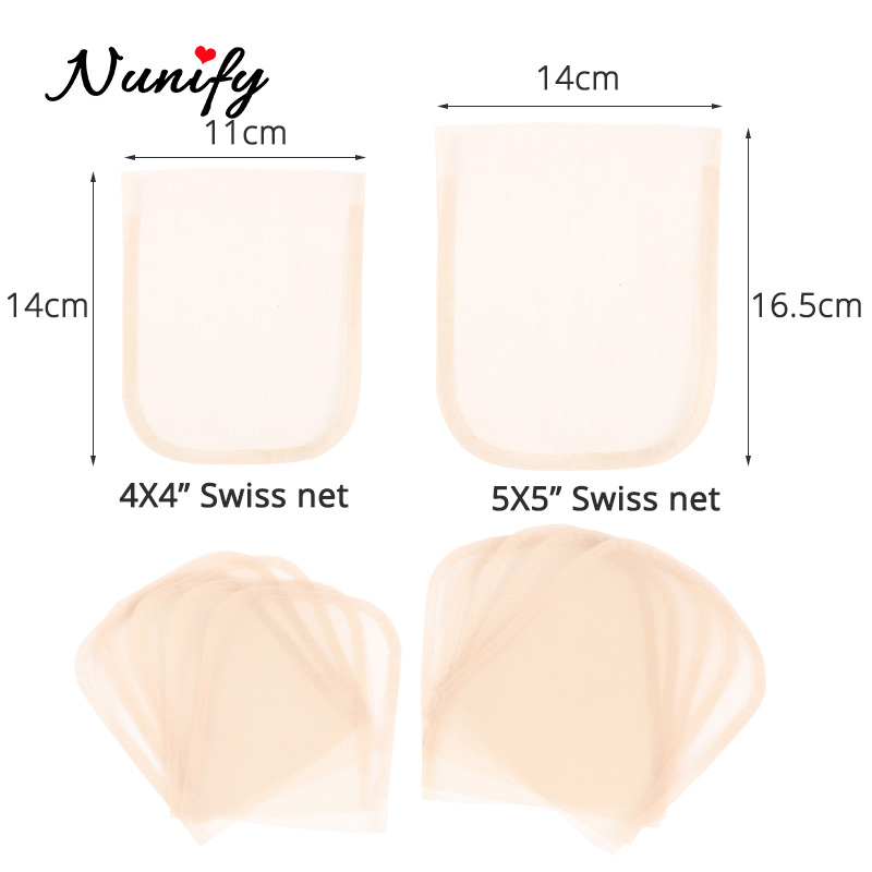 Nunify 1 Stks/partij Goedkope Hd Kant Voor Pruik Maken Diy Pruik Maken Accessoires Haar Tools Zwitserse Kant Haar Netto 4pcs Houten Pruik Naald