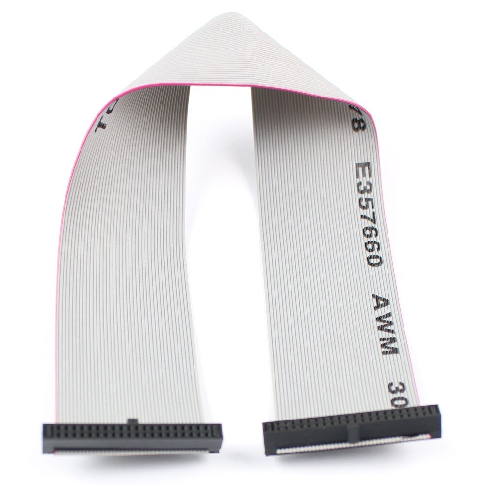 1Pcs 1.27mm Pitch 2x20 Pin 40 Pin 40 Wire IDC Flat Ribbon Cable Length 20CM