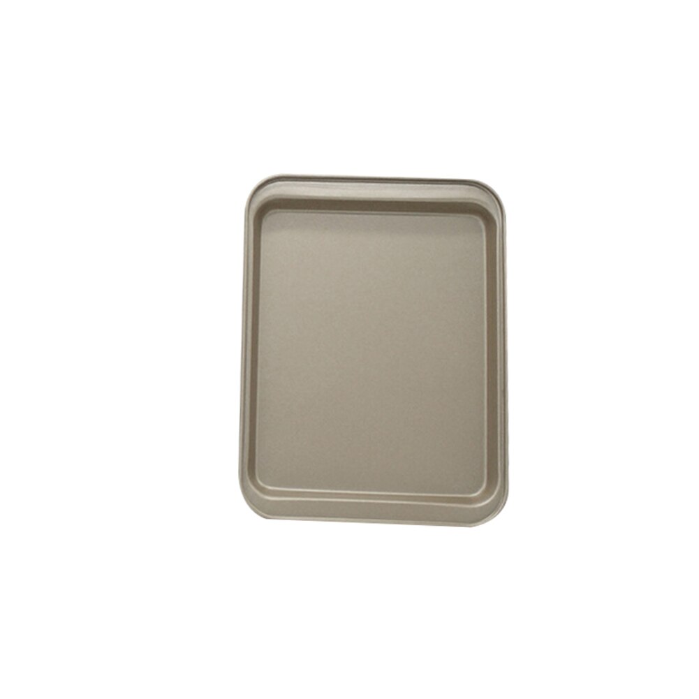 Rectangular Stainless Steel Multifunctional Practical Convenient Non-stick Bread Cake Oven Baking Tray Kitchen Gadget: Golden  S