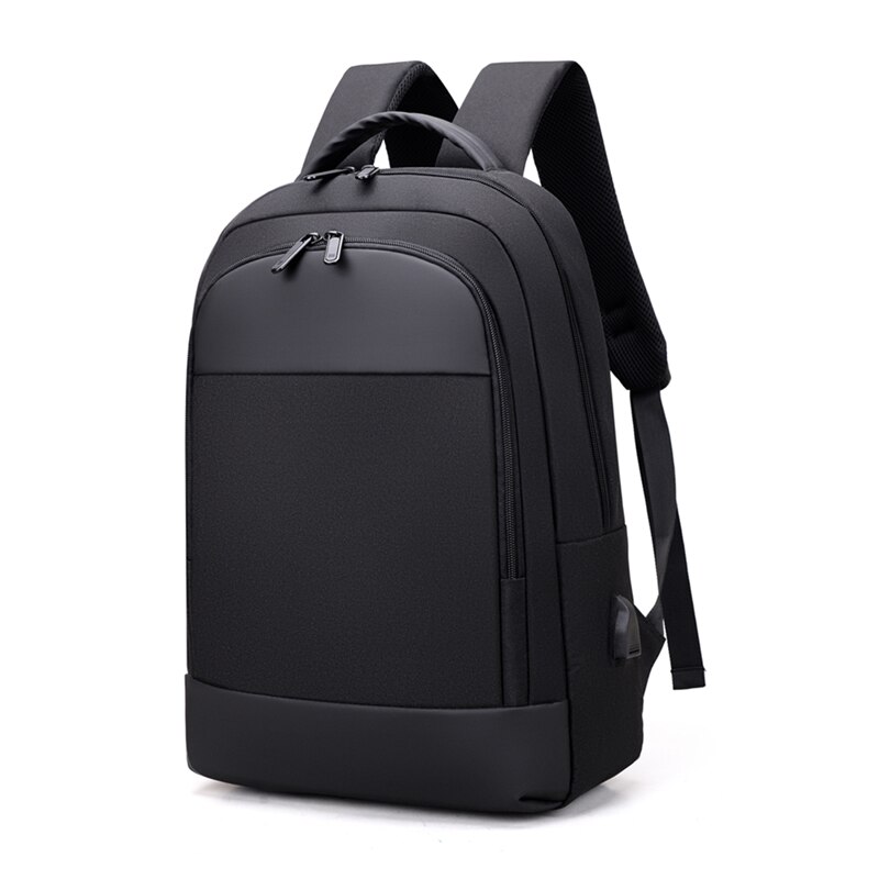 Rugzak Voor Mannen Multifunctionele Business Waterdichte Oxford Doek Tas Voor Laptop 15 6 Usb Opladen Casual Rugzak Mans: black