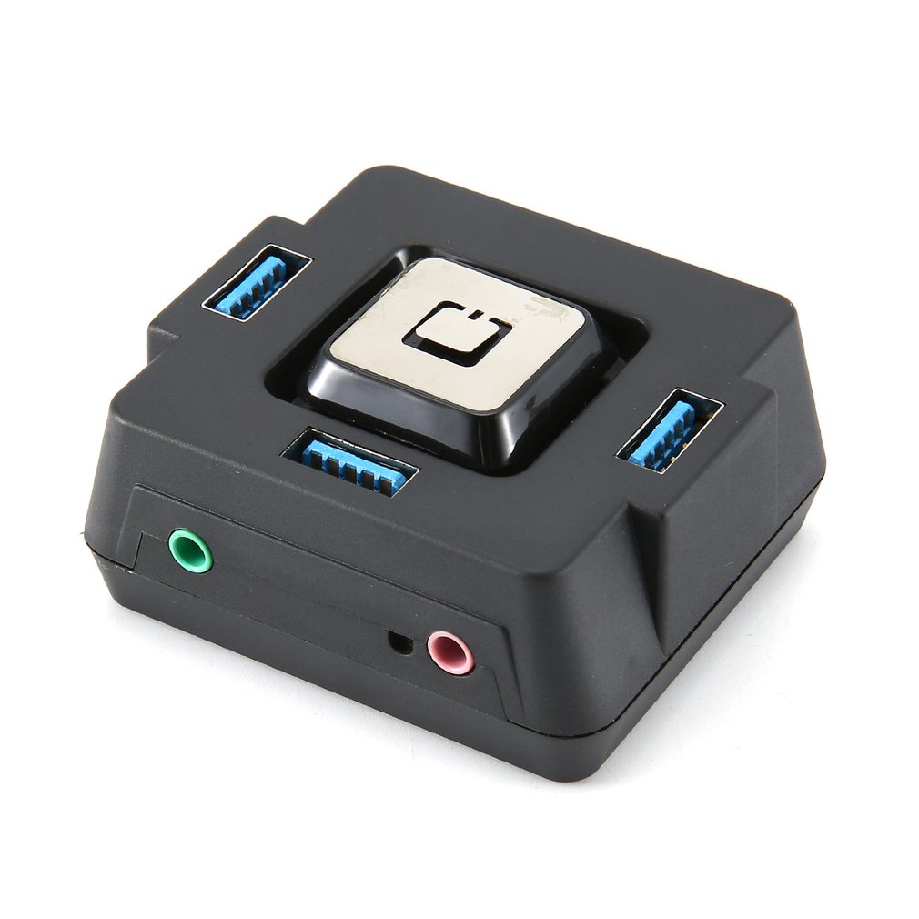 Multi-function USB3.0 Computer Desktop Switch Internet Cafe Home Office Desktop Chassis Switch USB3.0 With Sound Card