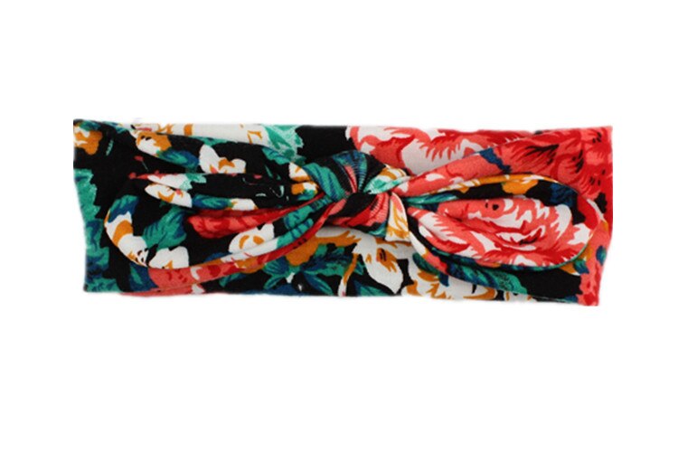 Europäische Frühling/Sommer Blumen- Baumwolle infantil Bogen Stirnband Heißer Elastische freundlicher Mädchen DIY Haar Zubehör Für Party