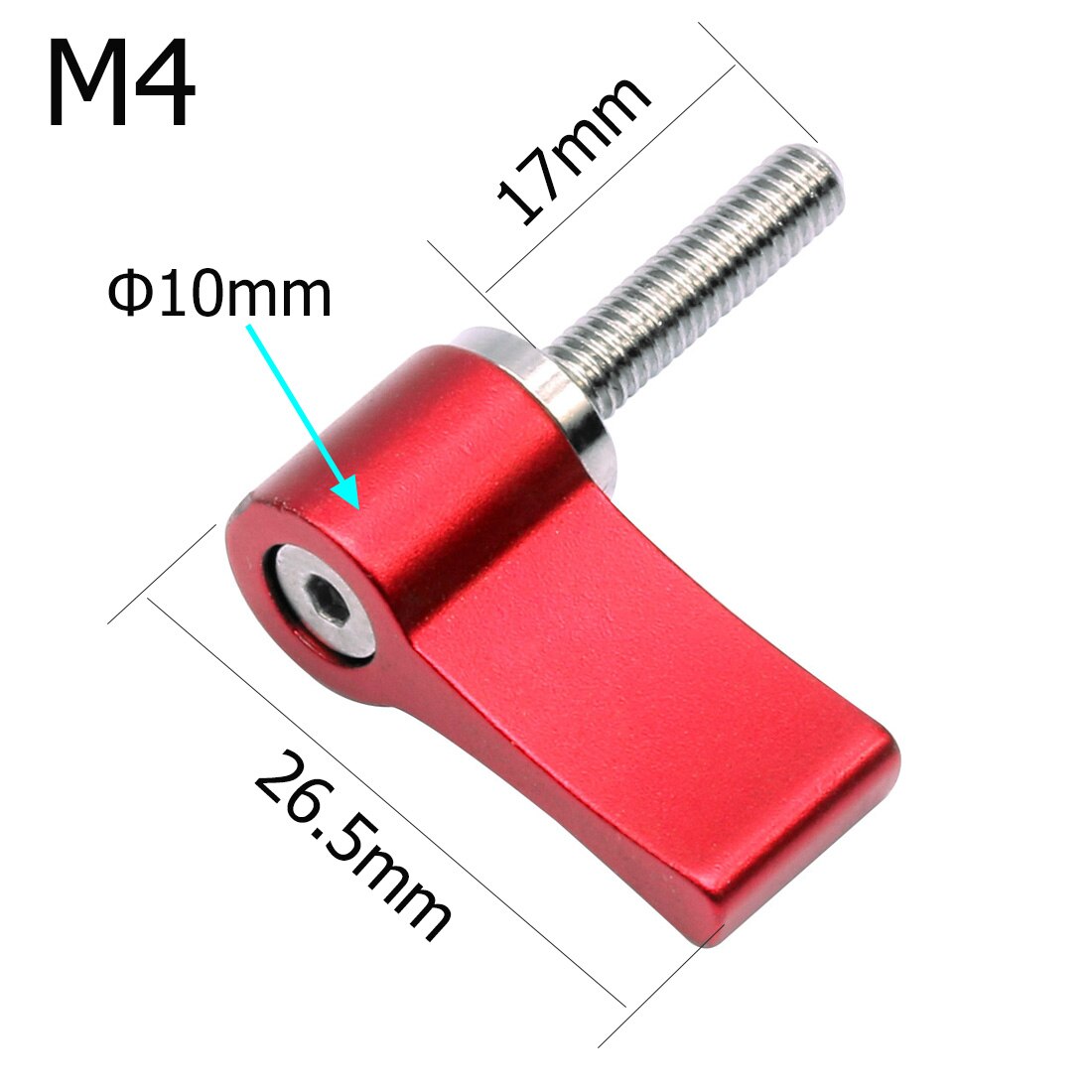 アルミ合金 L 型 M4x17 M5x20 調整ネジハンド調整可能なネジため一眼レフカメラ写真アクセサリー