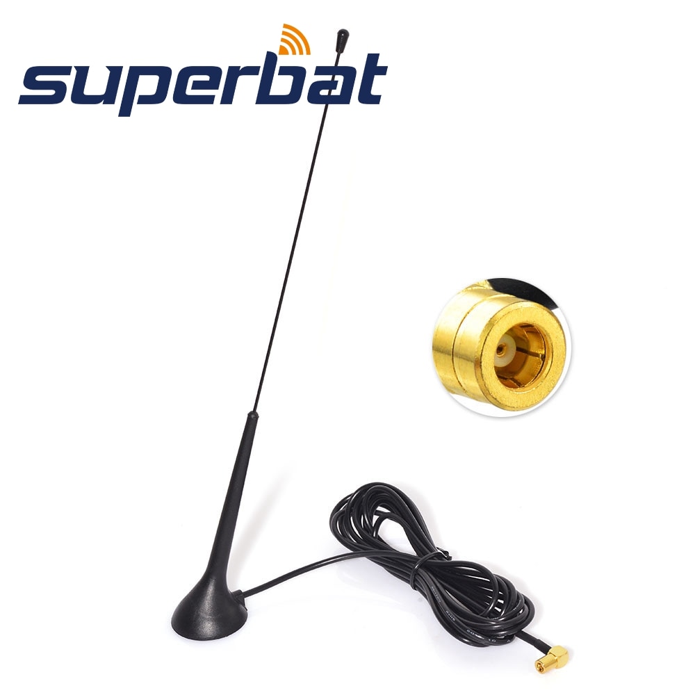 Superbat Dab/Dab +/Fm/Am Auto Radio Antenne Magnetische Mount Dab Antenne Smb Connector 3M Coaxiale Kabel Voor Pioneer