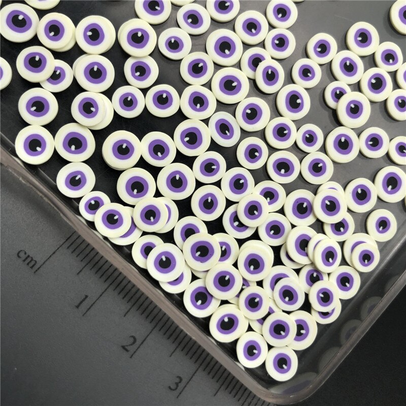Polymerclay oeil violet 60g, aspersion d&#39;argile douce pour enfants, bricolage/fabrication artisanale/Nail Art/décoration Scrapbook/remplissage artisanal