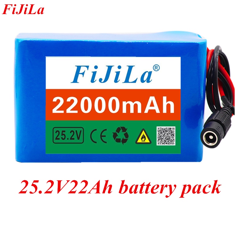 6s4p 24V 22Ah 18650 Batterij Lithium Batterij 25.2 V 22000 Mah Elektrische Fiets Bromfiets/Elektrische/Li Ion batterij Pack Met Pack Bms