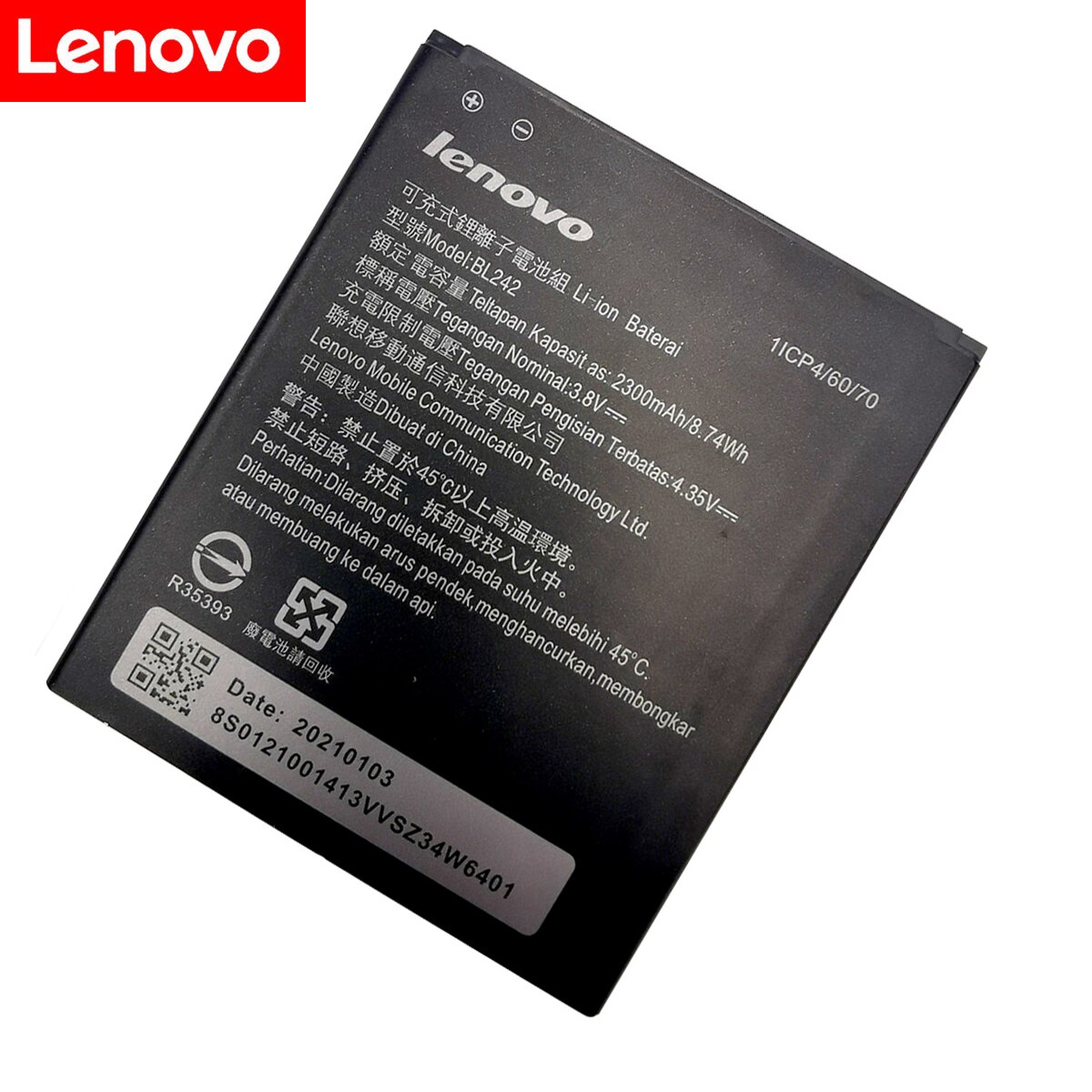 BL243 BL210 BL259 BL242 batería para lenovo K3 K30-W K30-T A6000 A3860 A3580 A3900 A6010 A6010 Plus batería acumulador