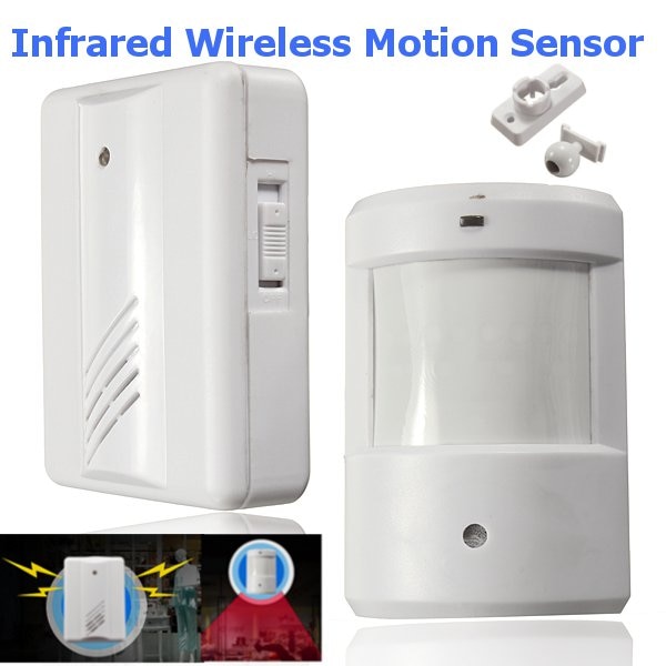 Home Security Alert Infrared Sensor Anti-theft Motion Detector Alarm Monitor Wireless Alarm system with Receiver
