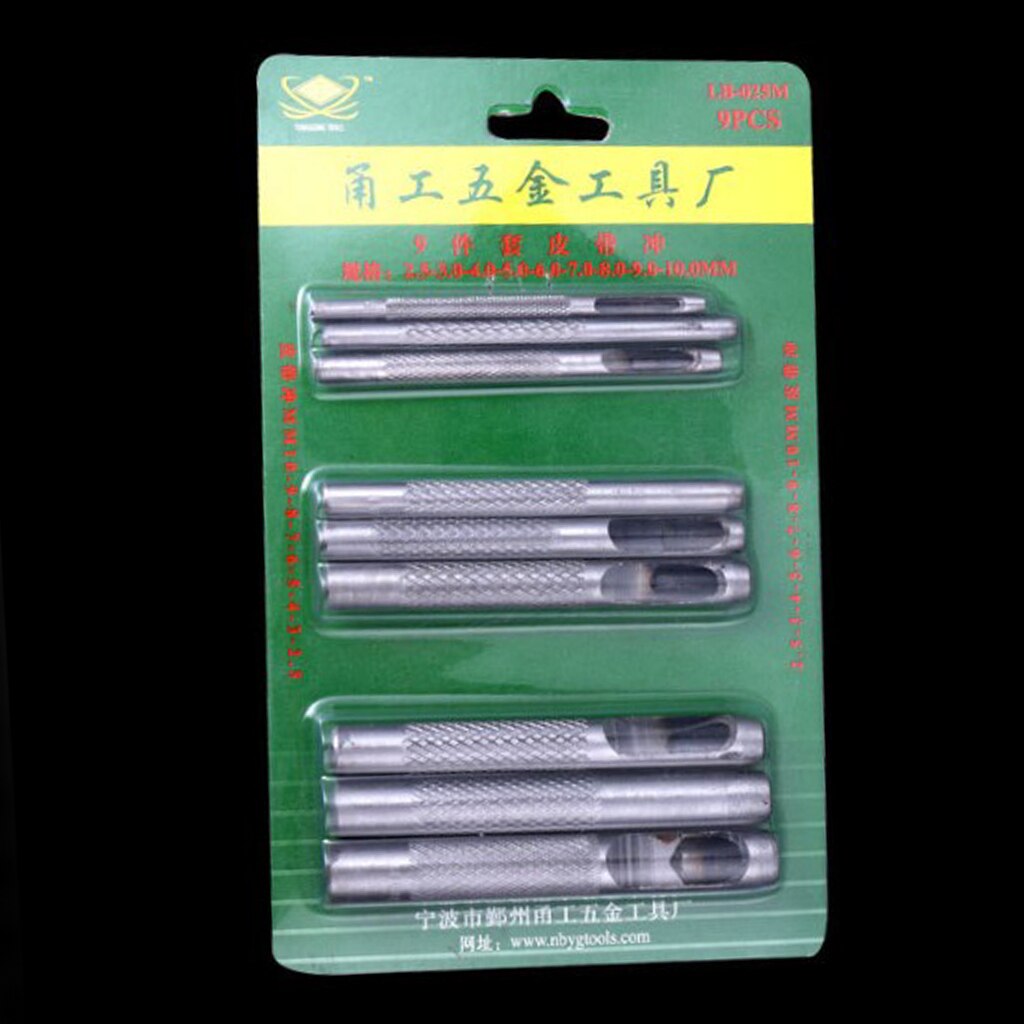 Round Hollow Hole Punch Cutter Tool For Leather Watch Bands Belts Canvas