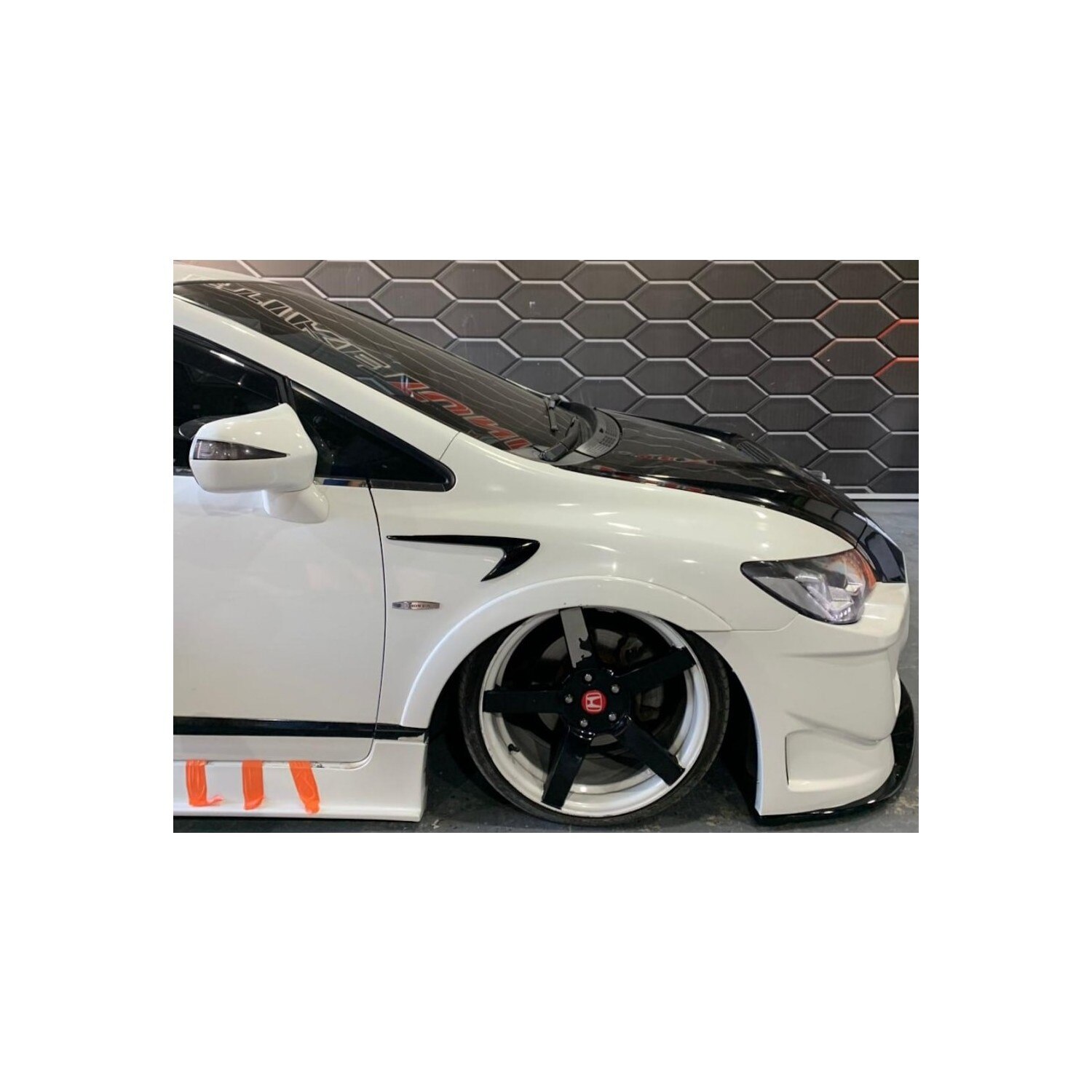 Auto Styling Voorkant Spiegel Body Air Vent Covers Trim Fender Interieurstickers Auto Tuning Accessoires