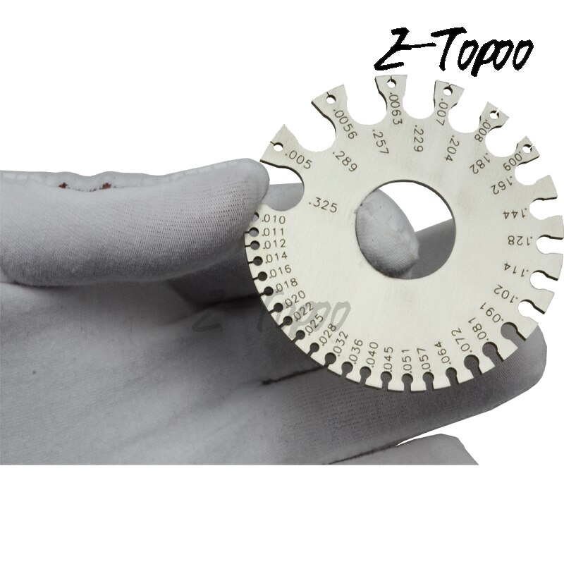 3 model Metal Welding Gauge 0-36 Round AWG SWG Wire Gauge Thickness Ruler Gauge Diameter Stainless Steel Measurer Tool