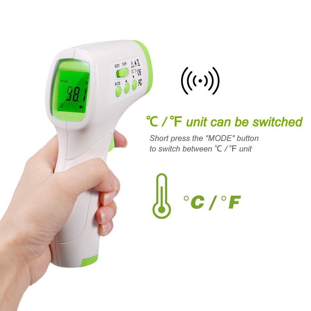 Digital Forehead Thermometer Infrared Baby Thermometer Non-contact Body Temperature Gauge High Sensitivity Temperature for Baby