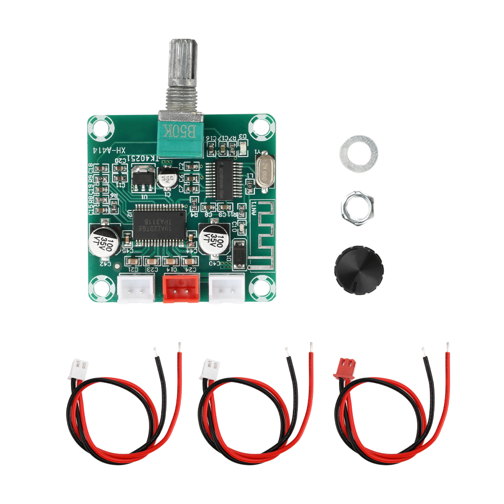 DC12~24V TPA3118D2 Digital Amplifier Board Bluetooth Audio Amplifier Module 2.0 Dual Channel 50W*2 HiFi Stereo Amplifier: Default Title