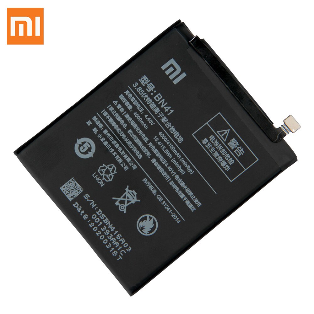 Original Ersatz Batterie Für xiaomi Redmi Hinweis 4 Profi Hinweis4 Redrice Hinweis 4 Hinweis 4X hoch-Ende-Ausführung BN41 echte 4100mAh