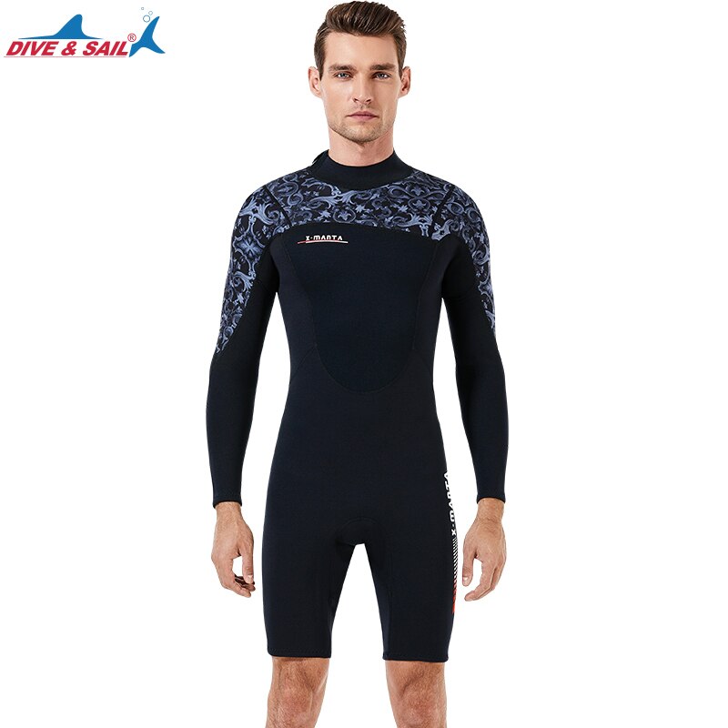 Traje de neopreno femenino de 1,5 MM para surf, natación, buceo, traje de triatlón para agua fría, buceo, pesca submarina, traje de navegación: Black / XXL