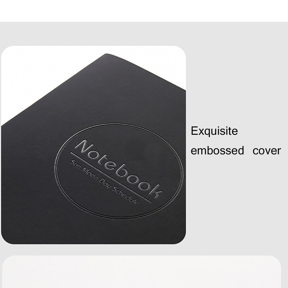 Soft Leather Calendar Meeting Notepad Memo Jotter Classical Notepad Notebook Stationery Student Class Notebook