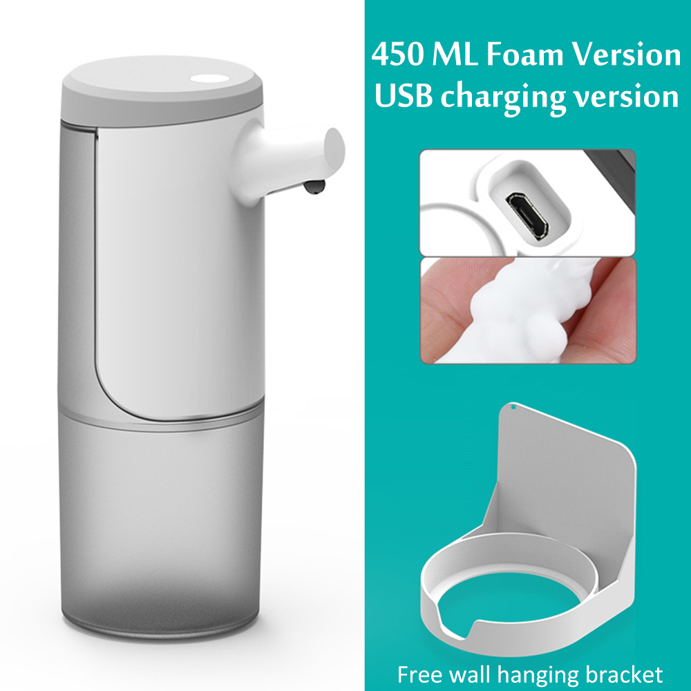 Automatic Soap Dispenser 450ML Kitchen Bathroom Touchless Antibacterial disinfectant Intelligent Induction Foam Dispenser: Foam Dispenser