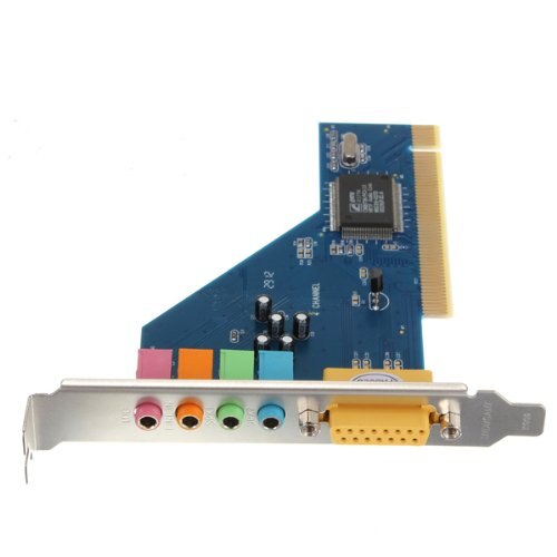 4 Kanaals 8738 Chip 3D Audio Stereo PCI Geluidskaart Win7 64 Bit voor PC