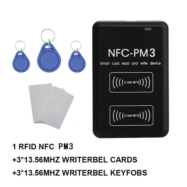 Pm3 ic författare 13.56 mhz rfid duplicator nfc full avkodning funktion kortläsare kopiator: Stil a