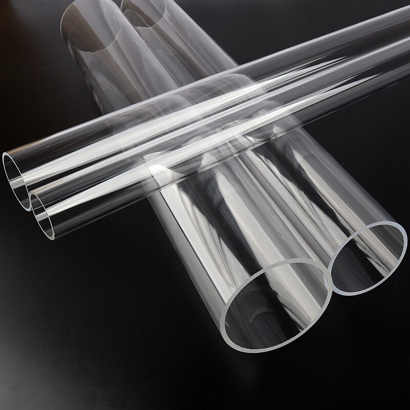 2 stücke 48-50cm Länge 16-110mm Acryl Rohr Transparent Aquarium Aquarium Lieferungen Plexiglas Rohr garten Wasser Rohr