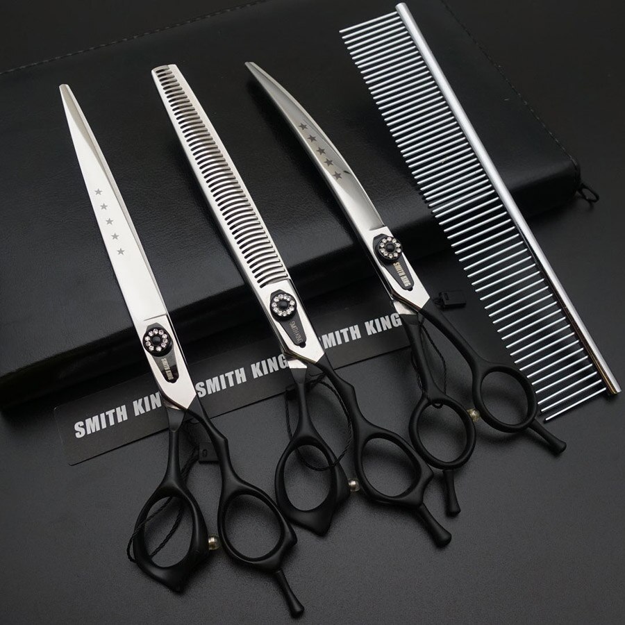 8 inch Pet grooming scissors,SMITH KING 8〞Cutting/Straight scissors/Thinners/Curved Shears 440C top-grate !