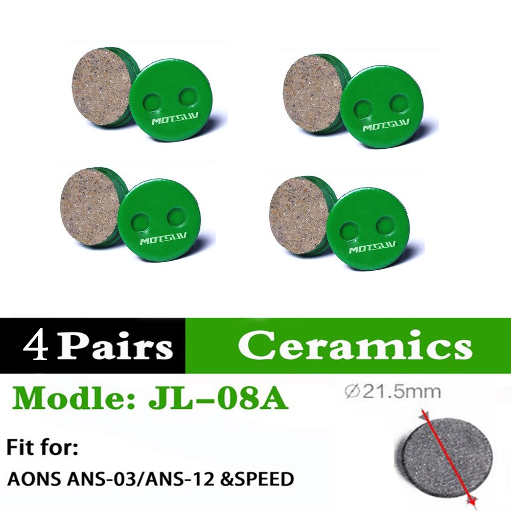 2 Paare Keramik Fahrrad Bremsbeläge MTB fahrrad 2Stck bremsbelag für S Shimano Sram eifrig M315 M355 M365 m395 M445 M447 MT200 M525 M375: 08A 4 Paare Keramik