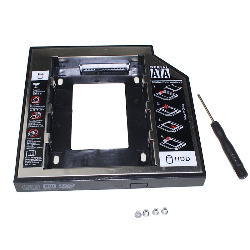 Original 2nd vw HDD Caddy 12.7mm 2.5" SATA 3.0" SSD Case Hard Disk Drive Enclosure +LED Indicator ssd Led Case hd