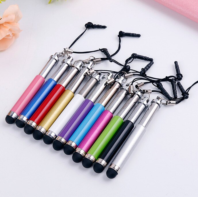 10pcs/lot Retractable Stylus Useful Touch Screen Pen for iPhone 4S 4 3GS iPod Touch iPad