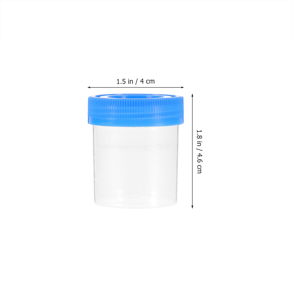 25Pcs Portable Specimen Cups Convenient Urine Cups Small Specimen Containers (Random Color)