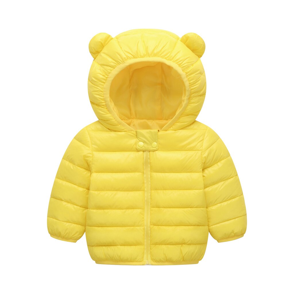 Veste pour les filles vêtements pour les enfants enfants garçons fille hiver manteaux veste zippée épais oreilles neige à capuche vêtements d'extérieur