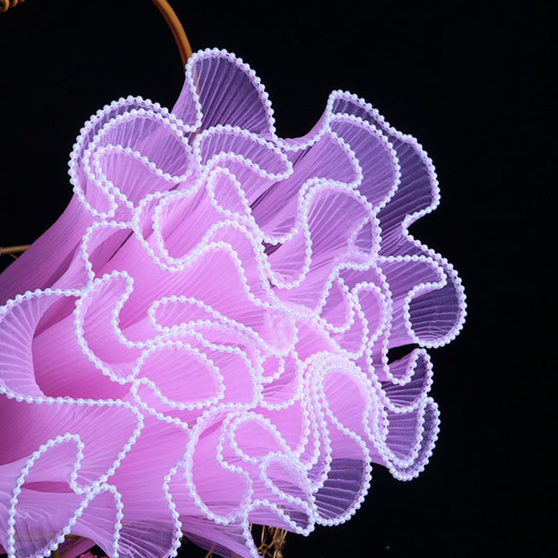 onda filato fiore avvolgere carta perla d'argento oro ordinare onda pizzo filato mazzo fai da te confezione regalo decorazione per feste 28cm * 4.5m: marrone