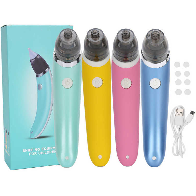 Aspirador Nasal de bebé, limpiador de nariz eléctrico con ventosa para recién nacido, equipo de corte, aspirador de nariz higiénico seguro