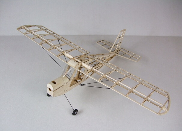 RC Plane Ultra-micro Balsawood Airplane Kit Aeromax Wingspan 400mm Building Kit Indoor Flying K5