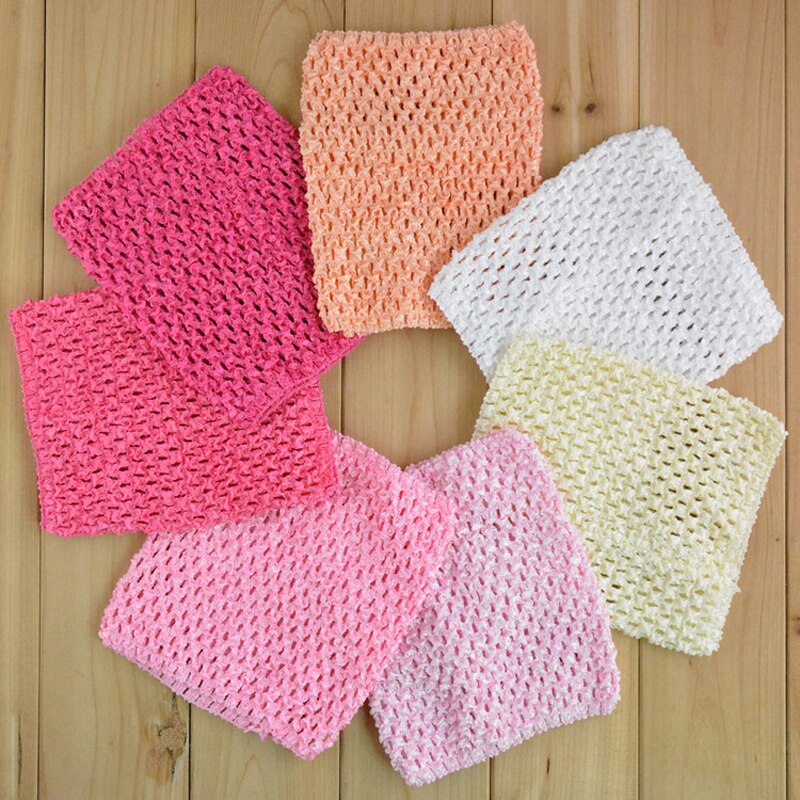 ! 34 colors 6inch 15*15CM Colourful tutu Crochet Baby Tube Tops Chest Wrap for DIY handmade tutu dress Tops