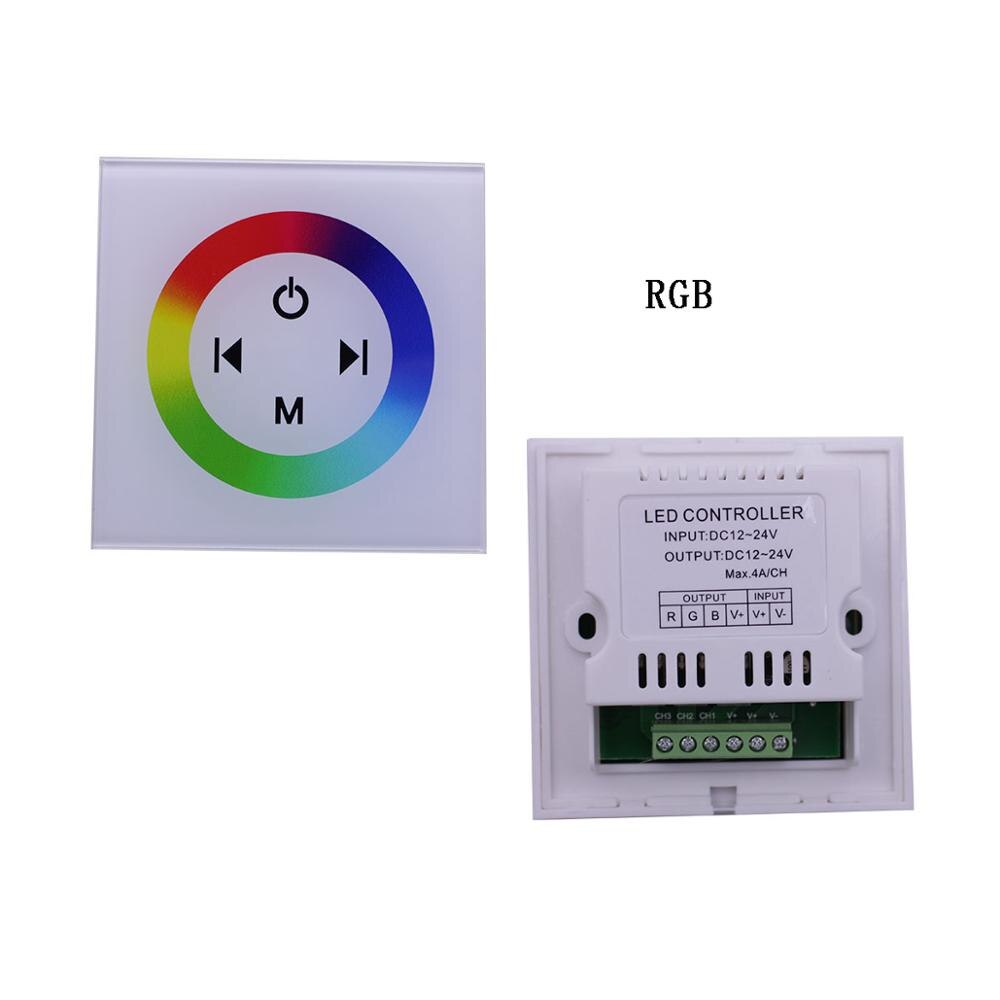 LED Controller Pannel Smart Switch Led Dimmer Touch. 12V-24V Single Color LED Touch. Switch Panel Controller LED Strip Lights: RGB