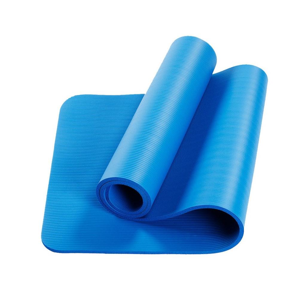 1 st. duurzame, milieuvriendelijke, antislip, niet-giftige yogamat met hoge dichtheid voor yoga en pilates op voorraad!: Blauw