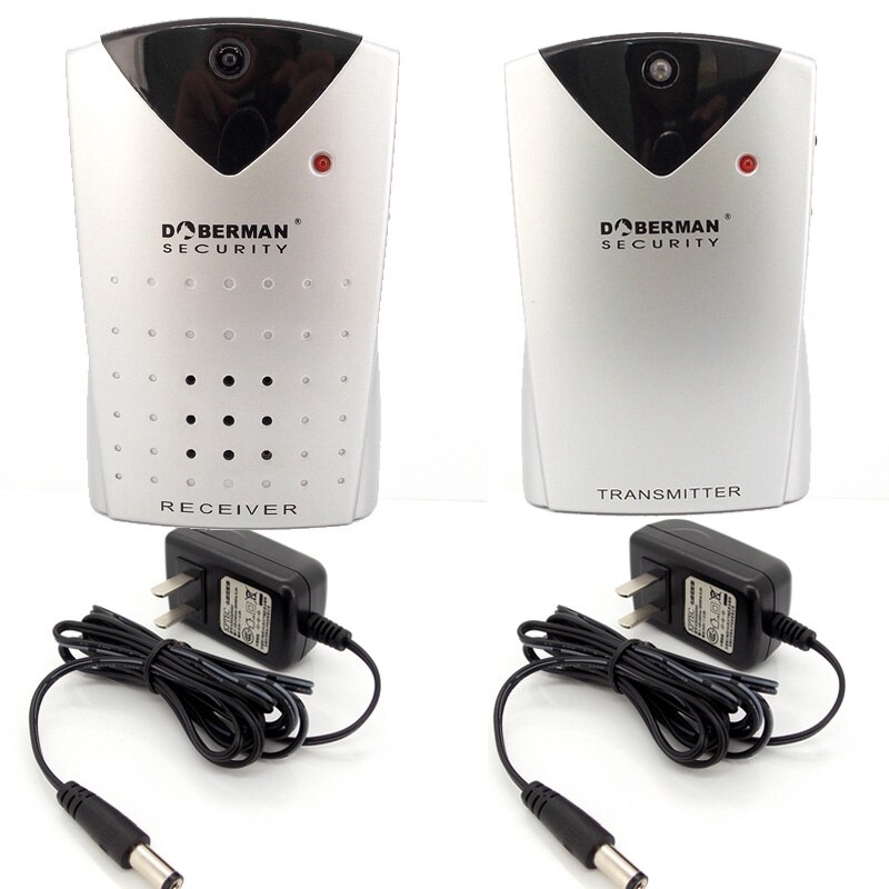 Wireless Infrared beam detector alarm Doberman SE-0160 entry defender motion detection sensor alarm 100dB sound alarm: With Adapter