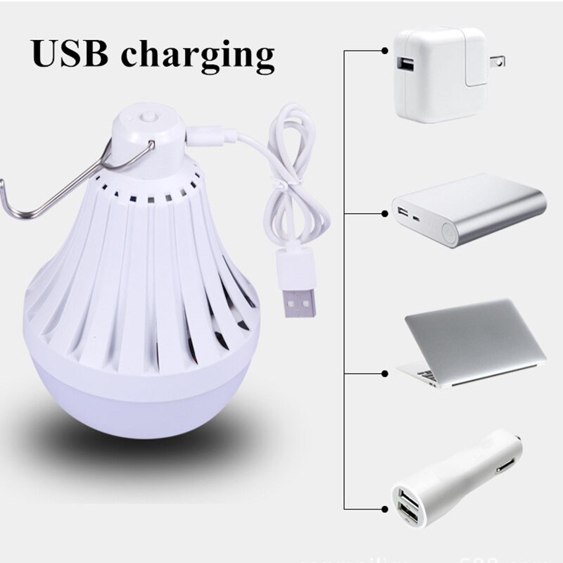 DC5V 12W 20W USB Charging light bulb Portable Emergency Lamp LED charge bulb Light for Camping Tent Led Rechargeable Lampadas