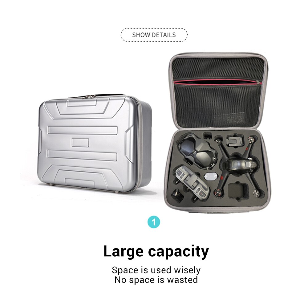 Professionele Opbergtas Harde Shell Eva Voor Dji Fpv Drone Batterij Afstandsbediening Bril Doos Waterdichte Beschermende Draagtas