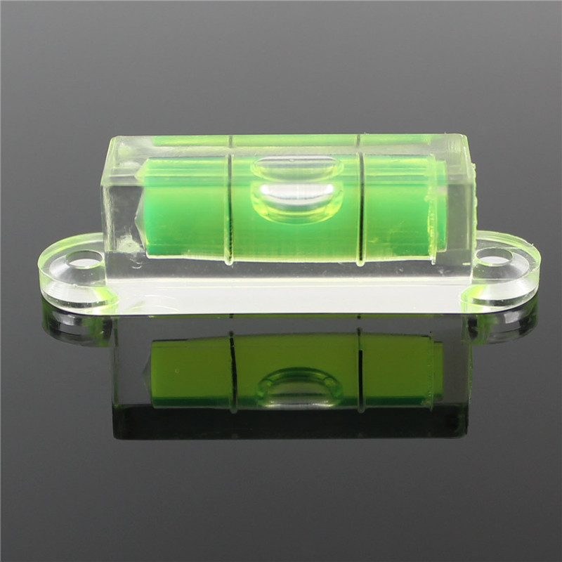 (10 stuks/partij) haccury acryl vierkante waterpas mini waterpas groene kleur met oren