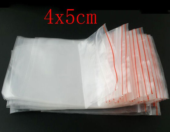 DoreenBeads 500 Transparent Zip Lock Plastic Bags( Useable Space:5cm x 4cm ) 6cm x 5cm(2 3/8" x2")(B03100), yiwu