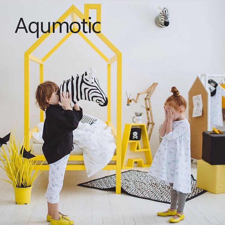 Aqumotic-suspension murale 3D, tête d'animal, décoration murale de cygne, oreiller doux mignon, pour chambre d'enfant